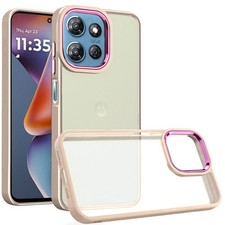 For Moto G 2025/2026/G Play 2026 Case Rubberized Thick Acrylic Tempered Glass