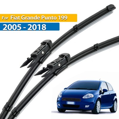 2Pcs Front Windshield Wiper Blades Set For Fiat Grande Punto 199 05-15 26''+15''