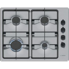 Image of Bosch Series 2 60cm 4 Burner Gas Hob - Stainless Steel PBP6B5K60