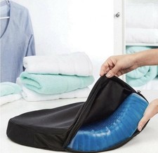 Coussin gel anti-escarres transparent 37x30x4cm assise prolongés