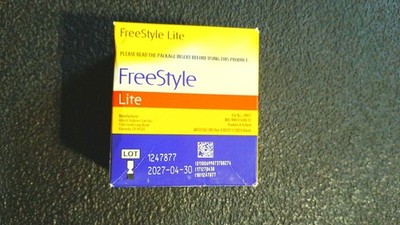 Freestyle Lite Blood Glucose Test Strips - 100 Count 04/27 *FAST SHIPPING*