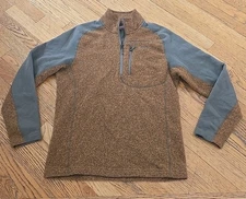 Simms Fishing Rivershed Jacket 1/4 Zip Quick Dry Fleece Mens MED.