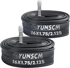 YUNSCM 16" Bike Tubes 16X1.75/2.125 47/57-305 Tr4A-40Mm Schrader Valve