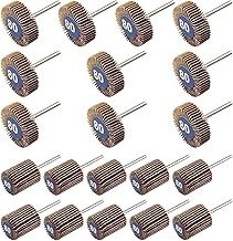20 Pcs Flap Wheel Sander Set, 1/8" Shank 80 Grit Flap Wheels for Dremel Rotary T