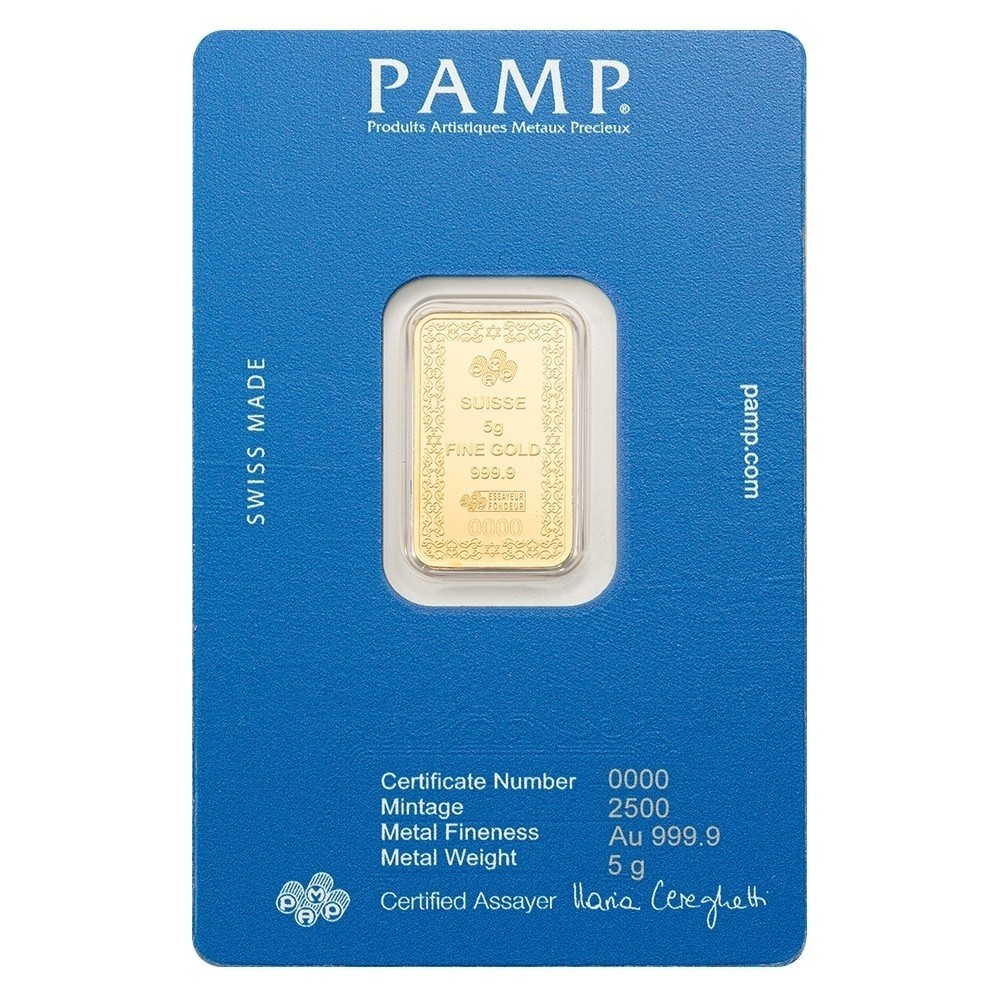 2025 5 gram .9999 Fine Gold Bar - PAMP Suisse Star of David | eBay