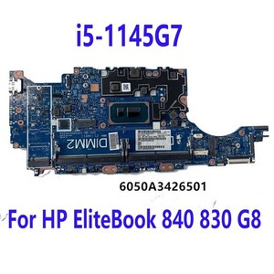 For HP EliteBook 840 830 G8 Laptop Motherboard i5-1145G7 6050A3426501 Tested OK