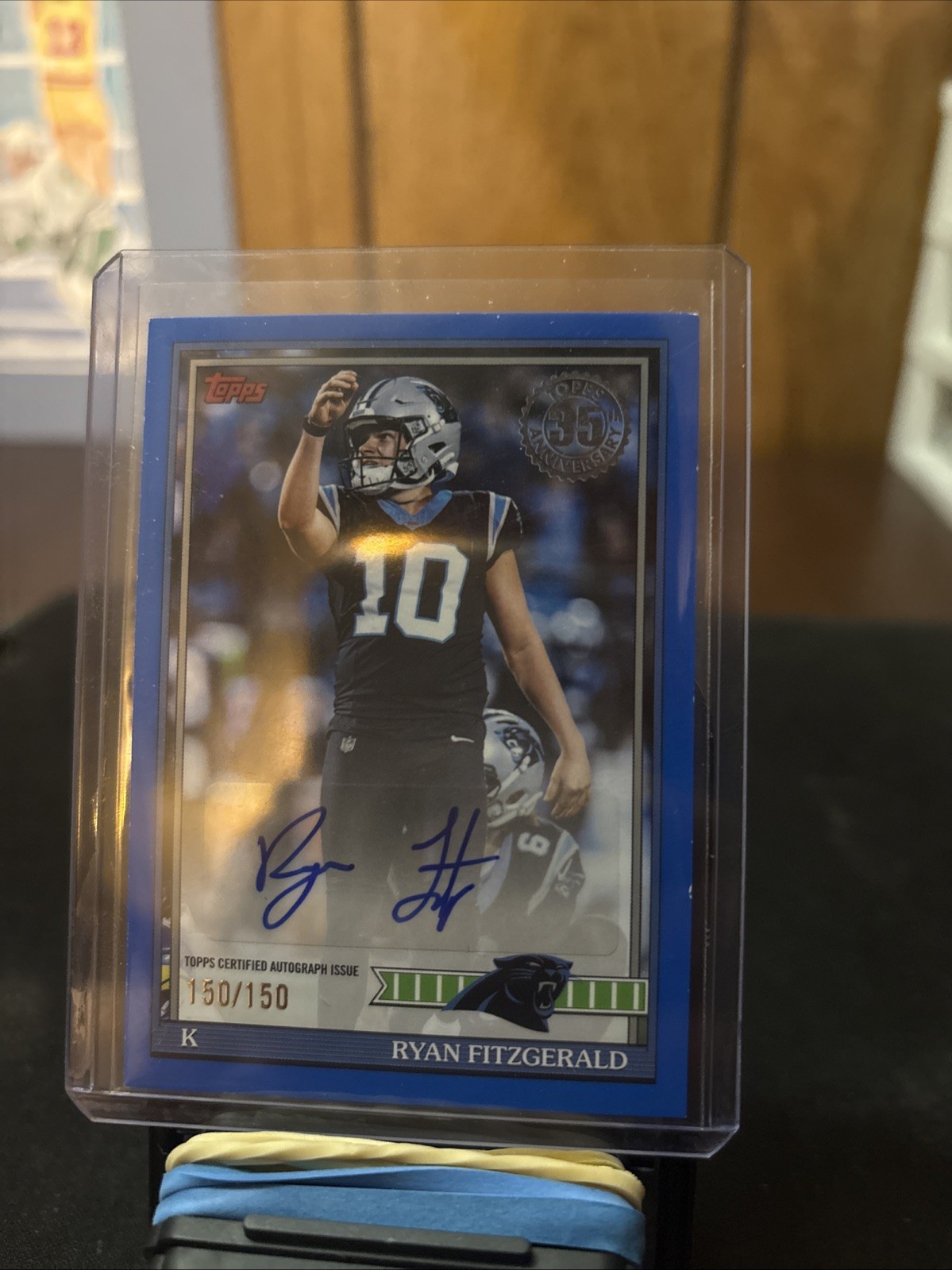 2026 Topps Flagship Ryan Fitzgerald Blue Auto 150/150 Bookend Color Match