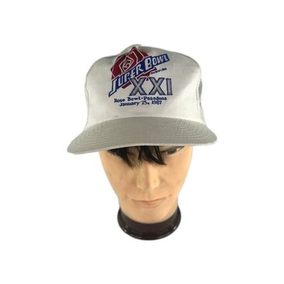 SUPER BOWL NFL 1986 XXI Rose Bowl Pasadena Cap January 25 1987 Vintage Hats