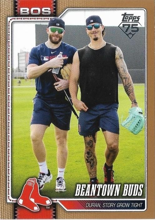 JARREN DURAN TREVOR STORY 2026 Topps Series 2 Gold Border 1005/2026 #576 Red Sox
