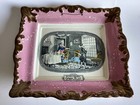 Antique Adams Sunderland Pink Lustre Dr. Syntax Staffordshire Wall Plaque c1850 — photo 1