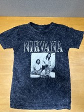 Nirvana T-Shirt Kurt Cobain Dave Grohl Krist Novoselic Used Small 100% Cotton