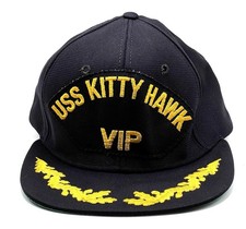 Vintage New Era USS Kitty Hawk VIP Snapback Cap - Millitary Hat - Made in USA