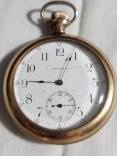 WALTHAM POCKET WATCH 1800'S NOT RUNNING, LOOKS CLEAN S-16 SR NO. 7735731