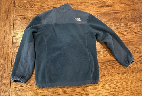 The North Face TNF Denali Fleece Spell Out Youth Girls Full Zip Jacket L 14 16 - Picture 2 of 7