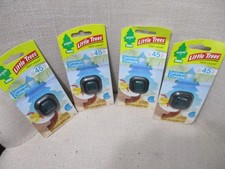 4 Packs - Little Trees Vent Liquid Car Air Freshener Caribbean Colada New
