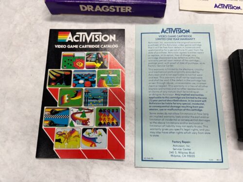 NICE Atari VCS 2600 Game Complete in Box 1980 Activision DRAGSTER + Very Clean - Picture 4 of 16