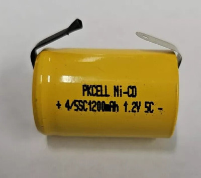 4/5 Sub C 1200 mAh NiCd Rechargeable Battery with Tabs