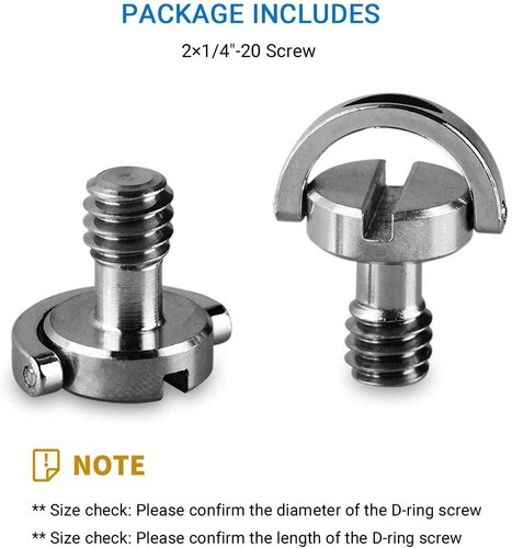 SmallRig 4Pcs Screws with 1/4" Thread Camera Screws Adapter for Tripod Plate-838 - Picture 2 of 7