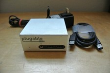 PLUGABLE UD-5900 USB 3.0 4K ALUMINUM MINI DOCKING STATION W/HDMI/ DVI /ETHERNET