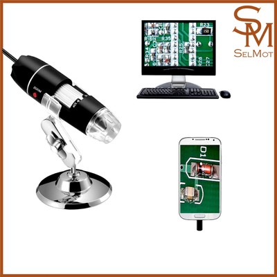 Jiusion 40-1000x Endoskop mit OTG-Adapter   Mikroskop für Windows, Mac, Android