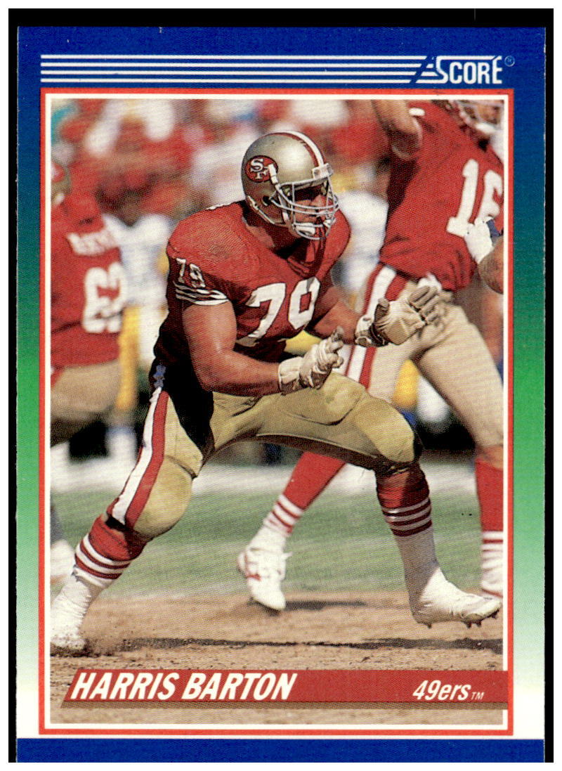 1990 Score #395 Harris Barton NM