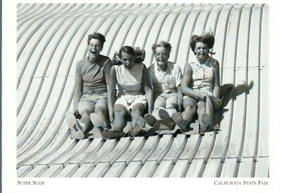 *Postcard-''The Super Slide''  -Midway @ Cal Expo-  *California State Fair {G40}