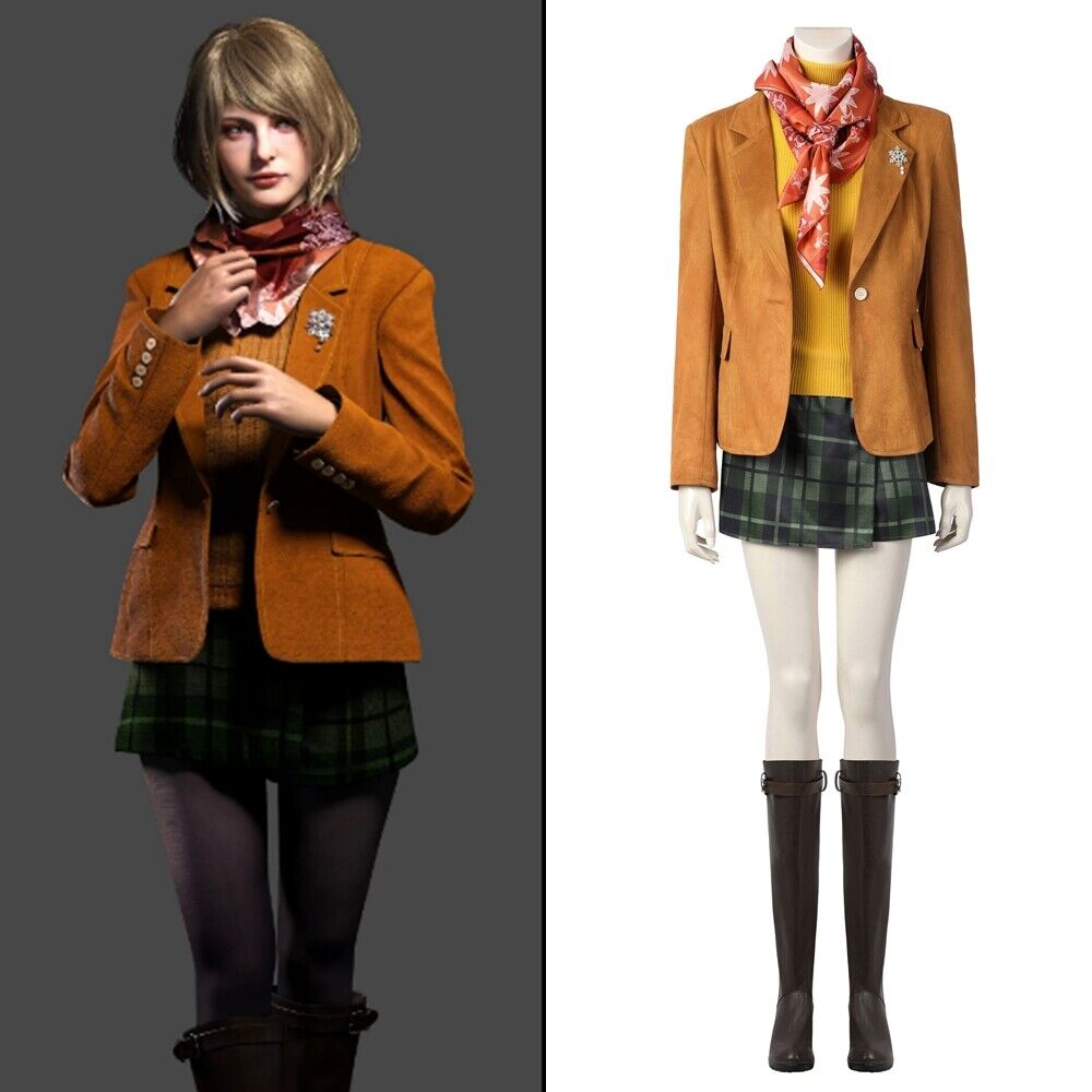 illusional resident evil 4 Ashley Graham Cosplay Costume Game