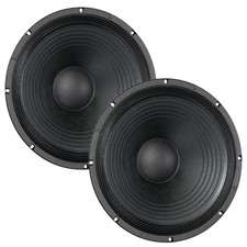 Pair Eminence Delta-15a 15" Driver 8 Ohm 100db 2.5" Coil Replacement Speaker