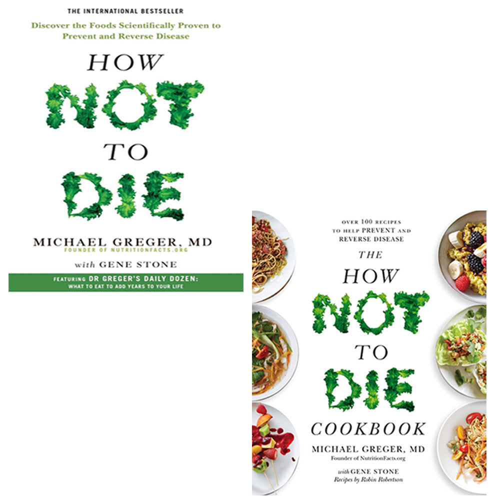 Michael greger Collection 2 Books Set How Not To Die, Cookbook Paperback NEW