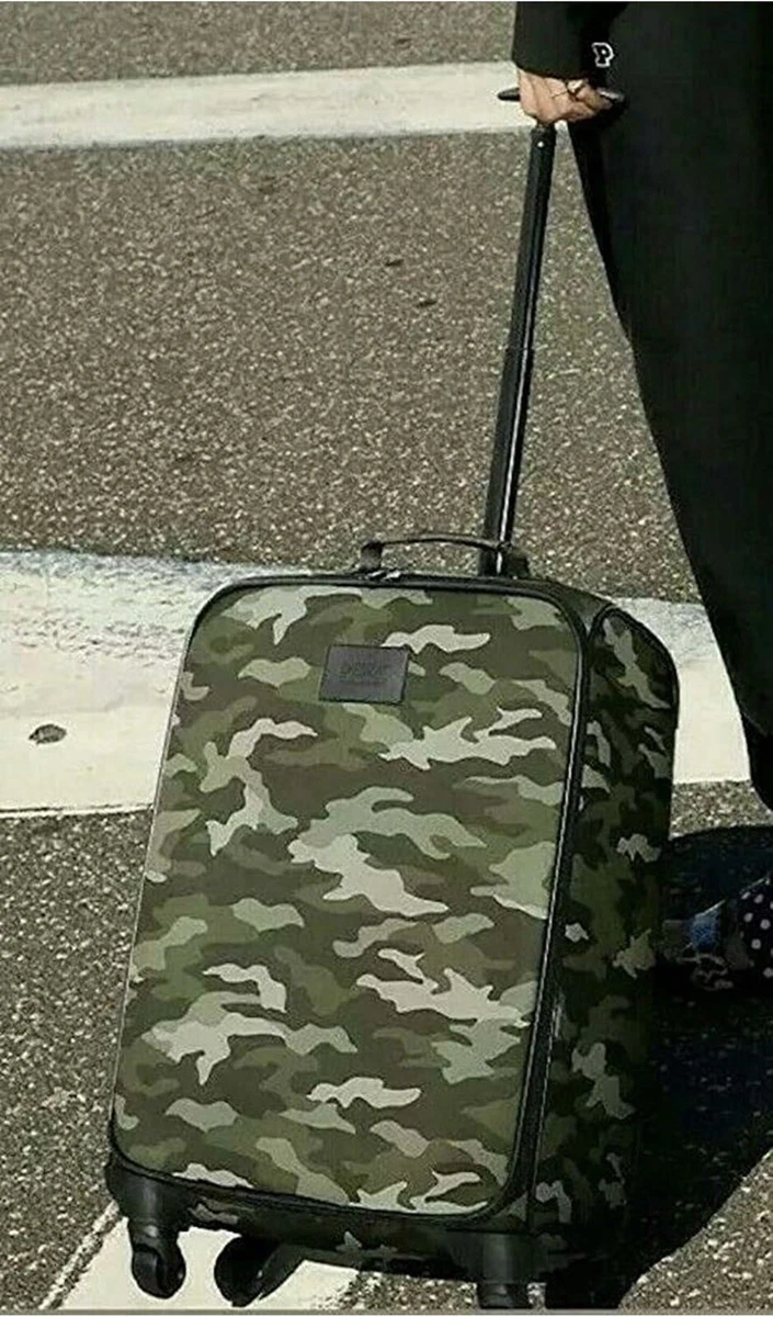 PINK camo rolling luggage