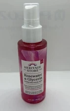 NEW Heritage Store Rosewater Refreshing Facial Mist Full Size 118ml/4oz SEALED