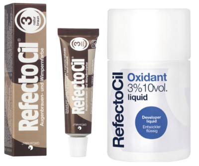 Refectocil Augenbrauen und Wimpernfarbe 15ml + Entwickler flüssig 100ml Duo Set