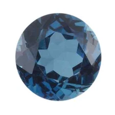 Natural Genuine London Blue Topaz AAA Round Faceted Loose Gemstones (1mm - 10mm)