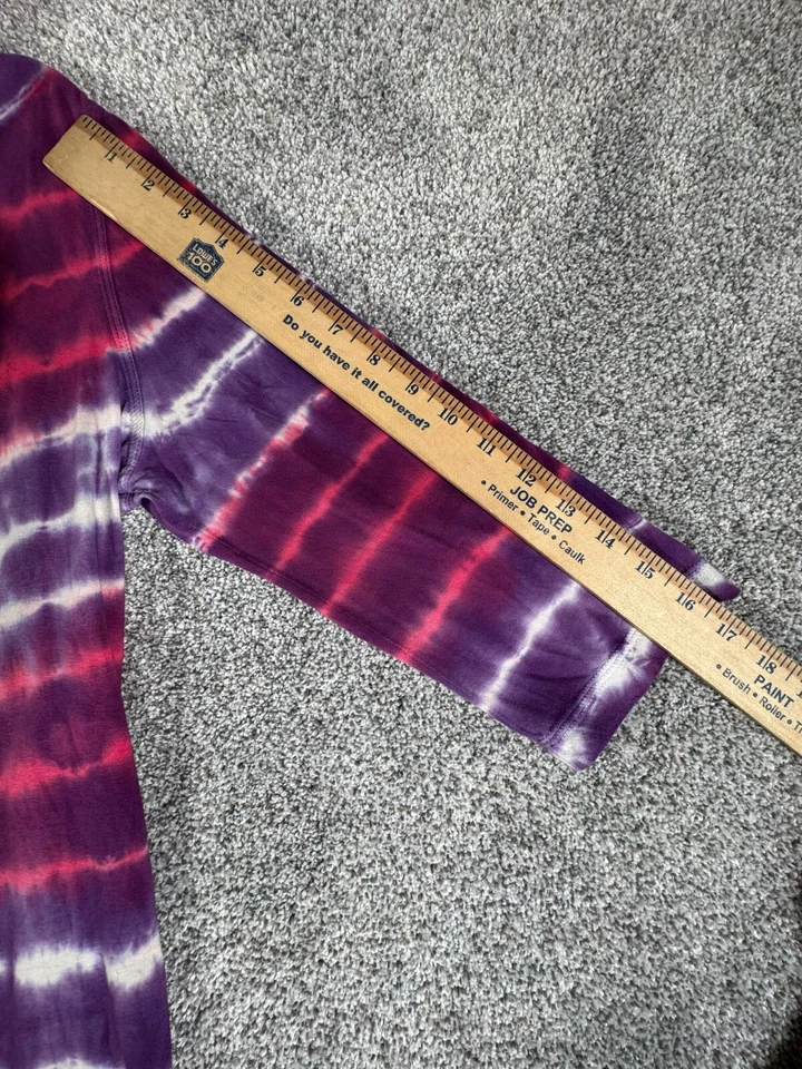 Moda Bug Sudadera con Capucha Mediana Tie Dye Boho Hippie Frente Abierto Retro Fluido Festival Foto 4 de 4