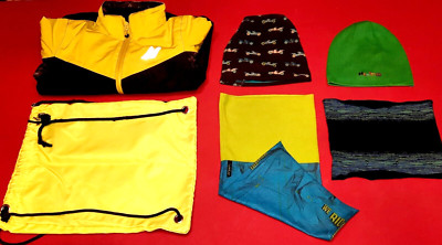 CRIVIT Jungen Winterjacke 122/128 + 2 passende Mützen + 2 Schals - AUCH EINZELN!