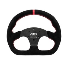 325mm Black Flat Suede Leather Universal Sports Racing Drift Steering Wheel