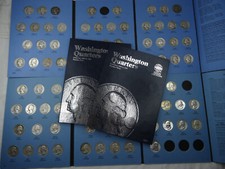 1932-1998 Washington Quarter Set 145 Coins Whitman Folders Silver Key Dates S D