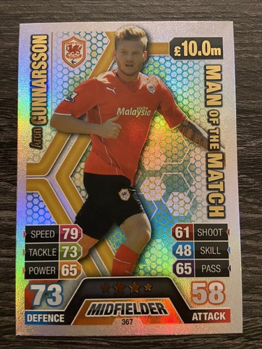 Aron Gunnarsson, Man Of The Match, Topps Match Attax Premier League 2013/14... - Picture 1 of 2