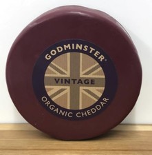 Godminster Certified Organic Cheddar 1kg Vintage Cheddar Cheese , Christmas