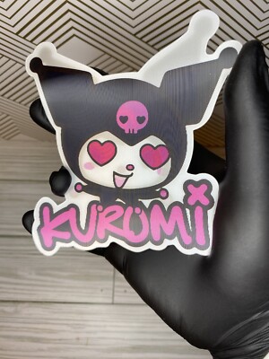 Sanrio Kuromi Hello Kitty 3D Lenticular Motion Car Sticker Decal Peeker