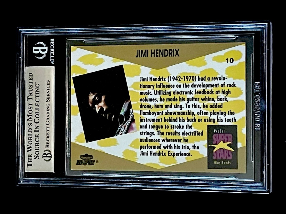 JIMI HENDRIX RC RARE MINT BGS 9 1991 Pro Set SuperStar MusiCards