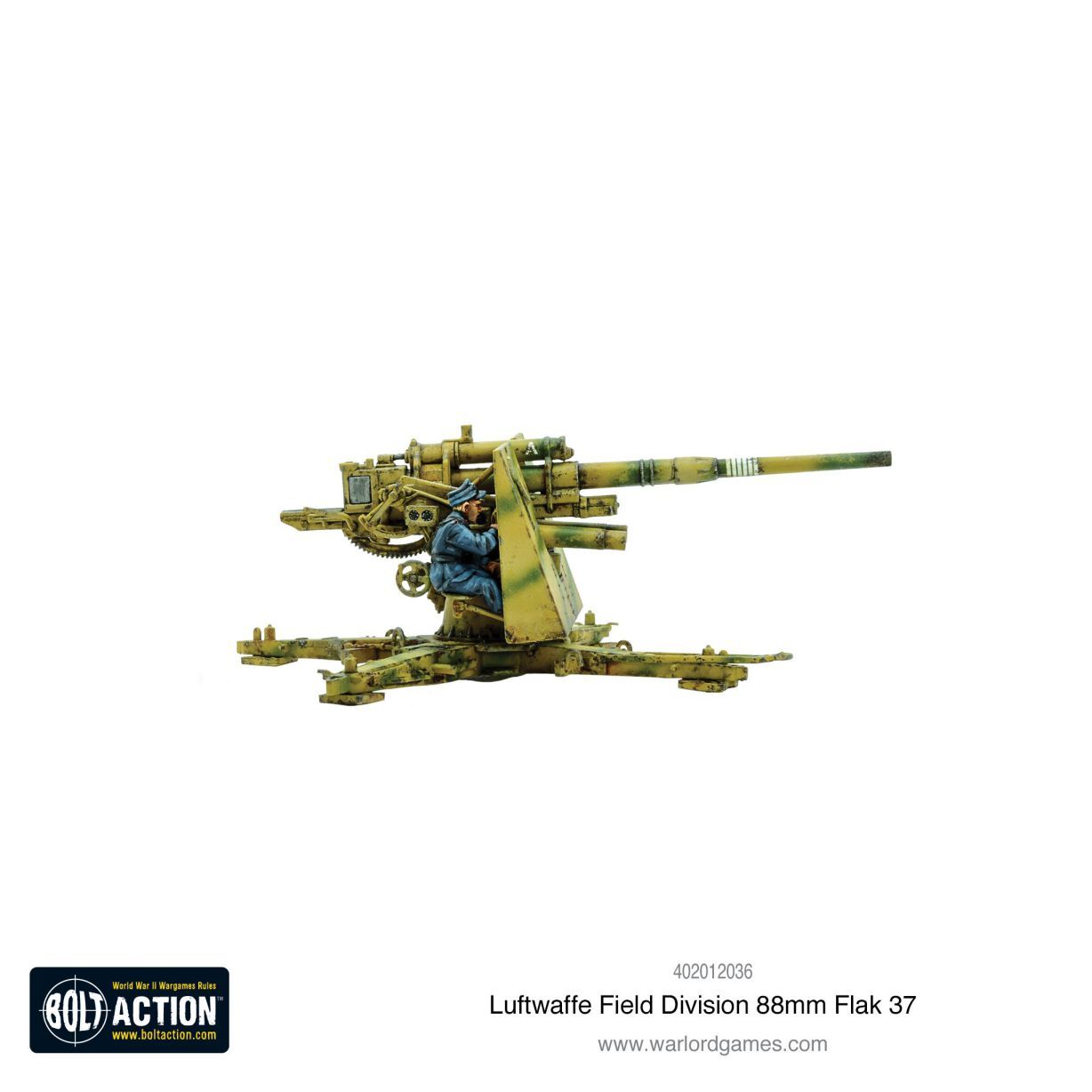 Thumbnail - Warlord Games Luftwaffe Field Division 8.8cm Flak 37 28mm Bolt Action