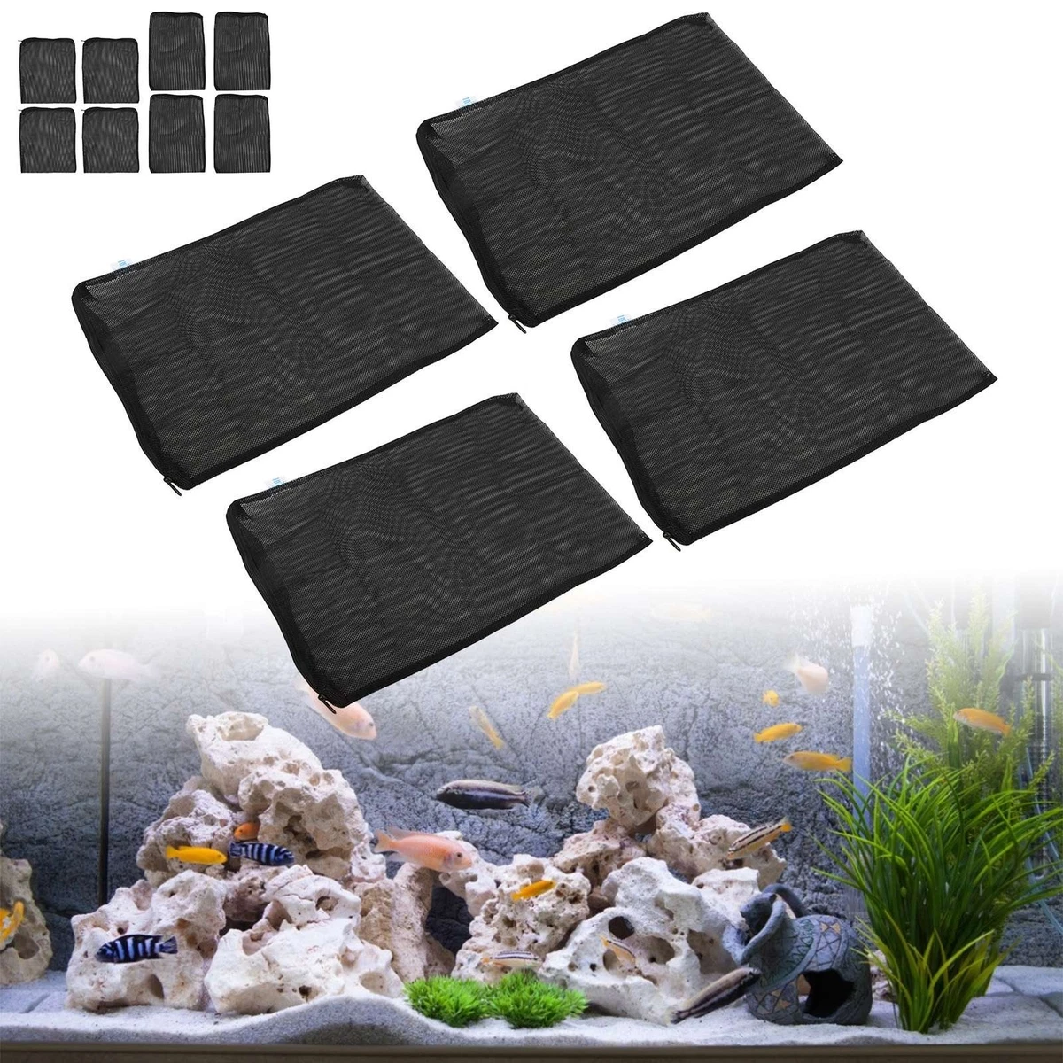 Filter Mesh Bag Aquarium Ceramic Activated Carbon Media Filter Material Gip