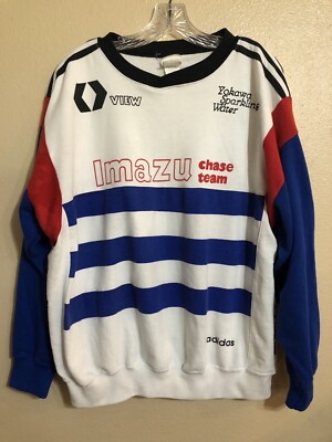 VTG 80s Adidas Imazu Race Chase Team Cycling Sweatshirt L