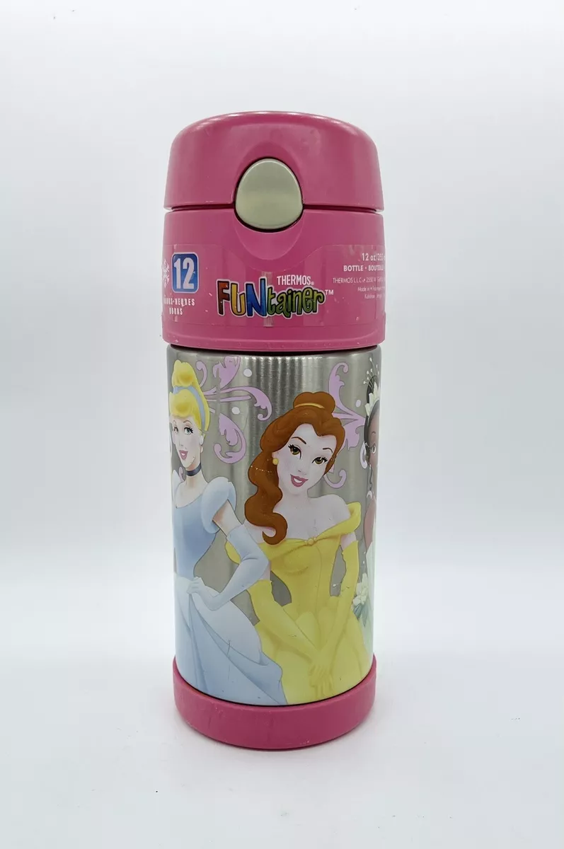 Thermos FUNtainer 12 oz Disney Princess Bottle Keeps Contents Cold Up To  12hrs