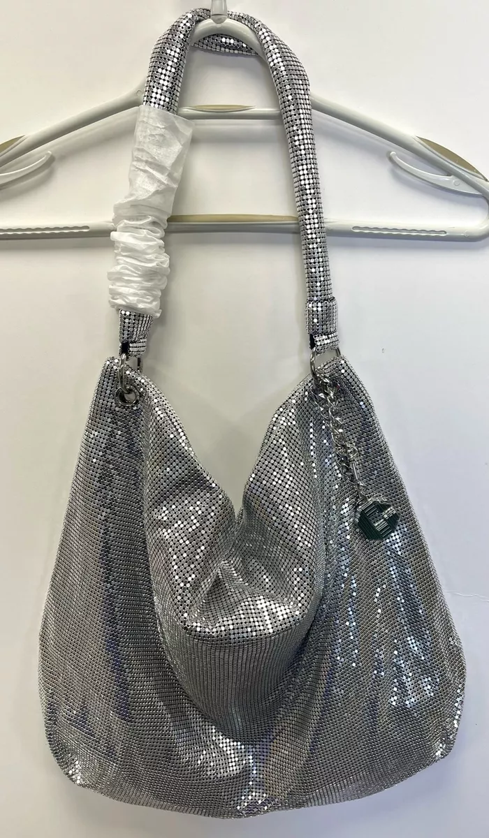 Carvela Armour Hobo Shoulder Bag 9342263979 Silver eBay