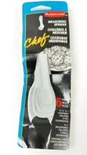 Rubbermaid Chef Measuring Spoons Plastic 6 Pc Set 1/8-1/4-1/2-1-TSP 1/2-1 TBSP