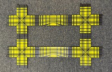 6pc NEW Unused 1971 Aurora HO Slot Car Race Track 2523 Instersection 2539 Squeez