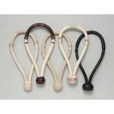 Western Set of 5 Rawhide Braided 5/8" Bosal with Multi Color Accent