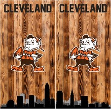 Cleveland Browns Cornhole Board Vinyl wraps